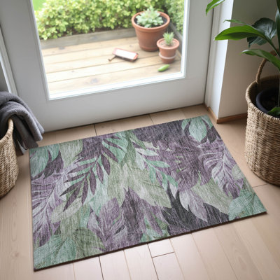 Premium Machine Washable Elize AMF1493 Floral Rug