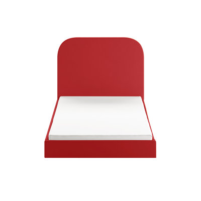 Plum Upholstered Ottoman Storage Bed