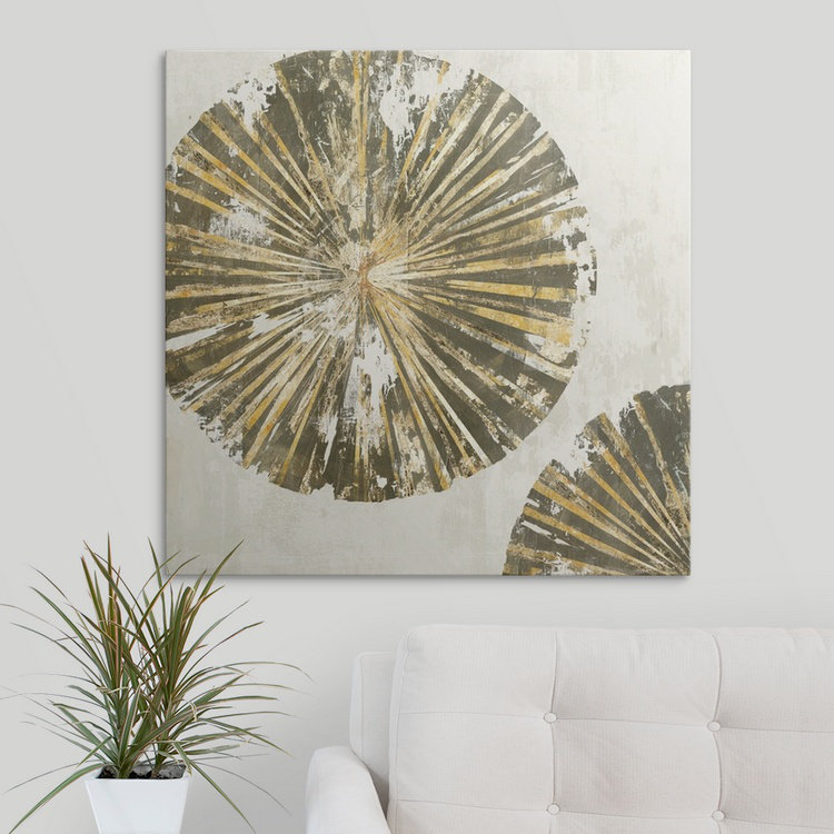 «Gold Plate II», reproduction d'art de Pinehurst, H 35 po x l 35 po x P 1,5 po, Toile