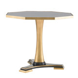 Wheat Glass Pedestal Dining Table
