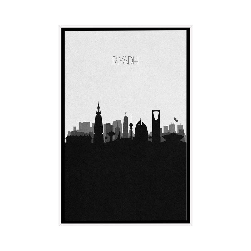 Riyadh, Saudi Arabia City Skyline by Ayse Deniz Akerman - Print on Canvas