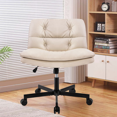 MISE À JOUR! Fauteuil de bureau pivotant à 360 ° de grande taille avec roulettes