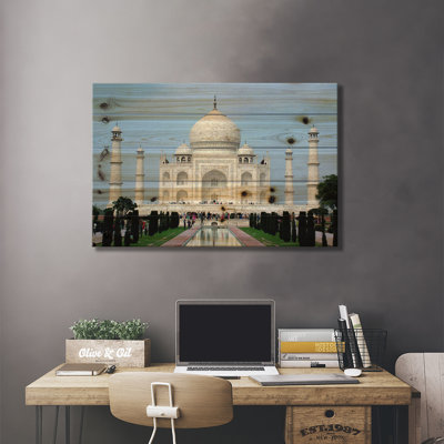Taj Mahal - Impression sur bois sans cadre