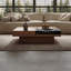 Table basse carrée en noyer manufacturé-173867113