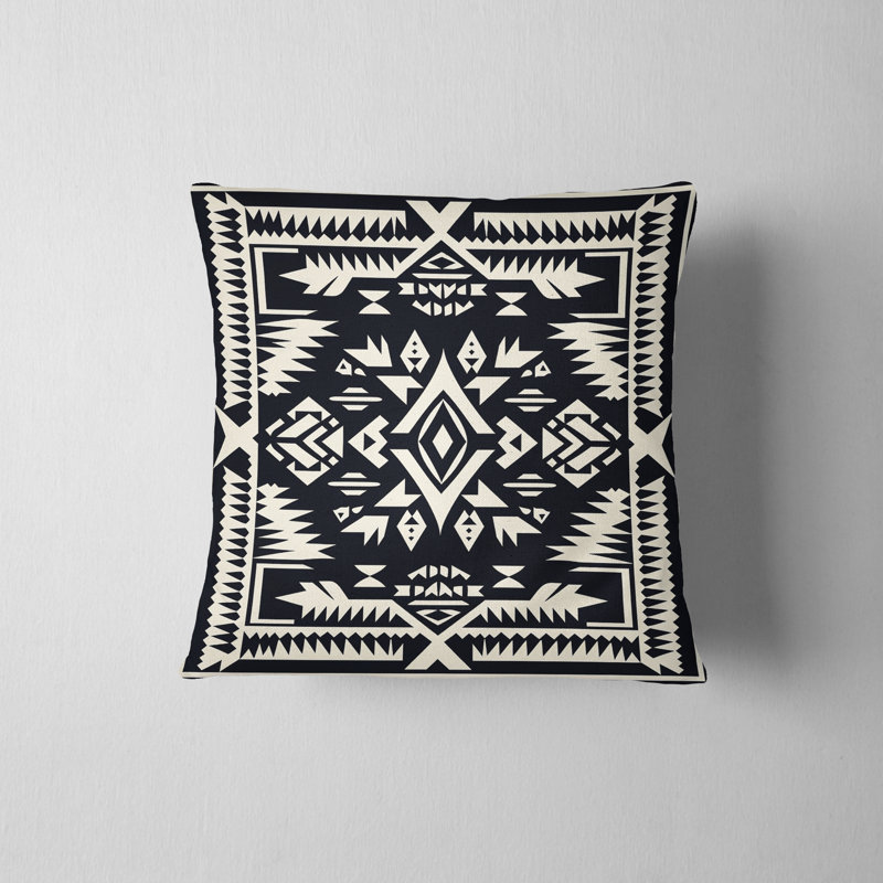 Geometric Reversible Pillow Cover