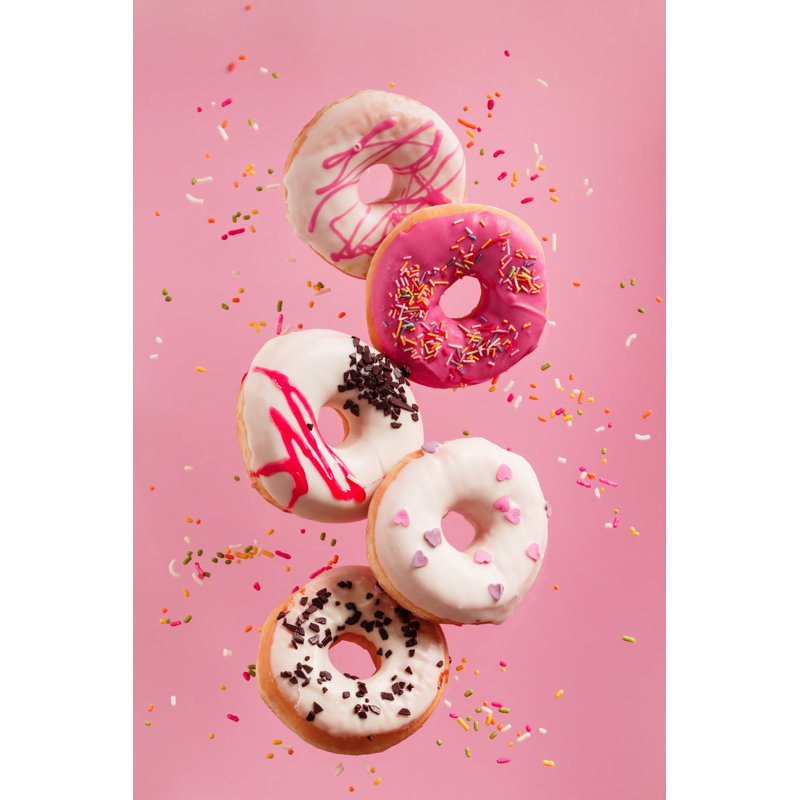 Decorated Doughnuts by Gojak - Wrapped Canvas Print, 30cm H x 20cm W