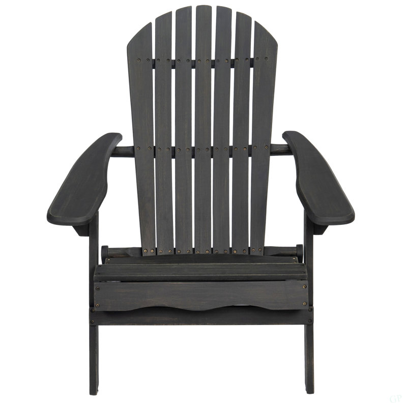 Outdoor Adirondack Chair, Dark Gray