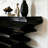 Modern Simple Painted Black Wooden Console Table