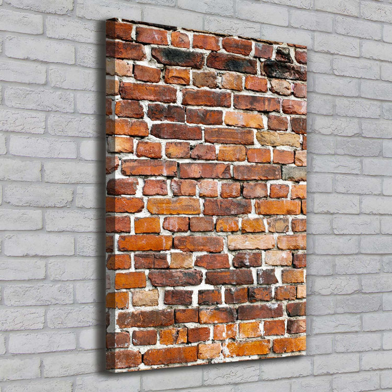 Brick Wall - Wrapped Canvas Print