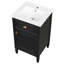 Meuble-lavabo autoportant avec lavabo, pieds en bois massif, tablette réglable, tiroir inclinable, boutons de qualité supérieure, idéal pour les petits espaces et la vie moderne-788292686