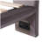 Upholstered Platform Bed with Sensor Light and 2 Large Backrests, Stylish Platform Bed with 2 sets of USB Port and Socket on each rear Bed Leg-1627273297-1627273296