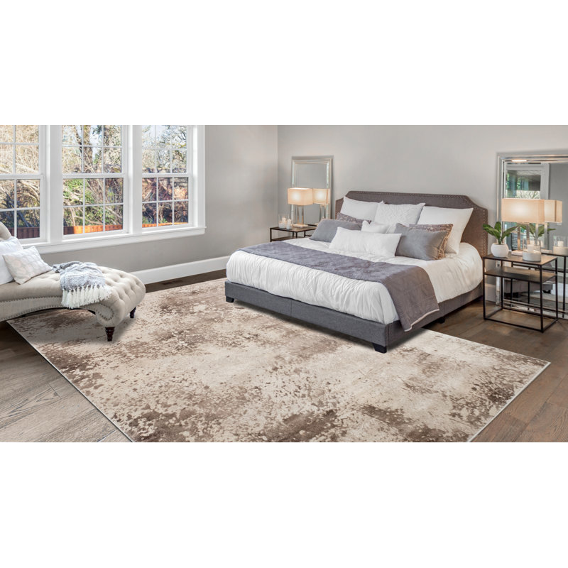 Louis Abstract Indoor Rug, Rectangle 4'2" x 6'1"