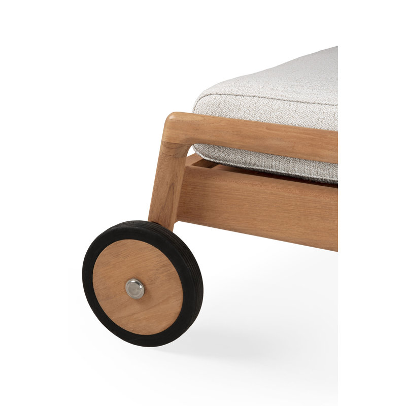 Jack Outdoor Chaise Lounge Cushion, Off White