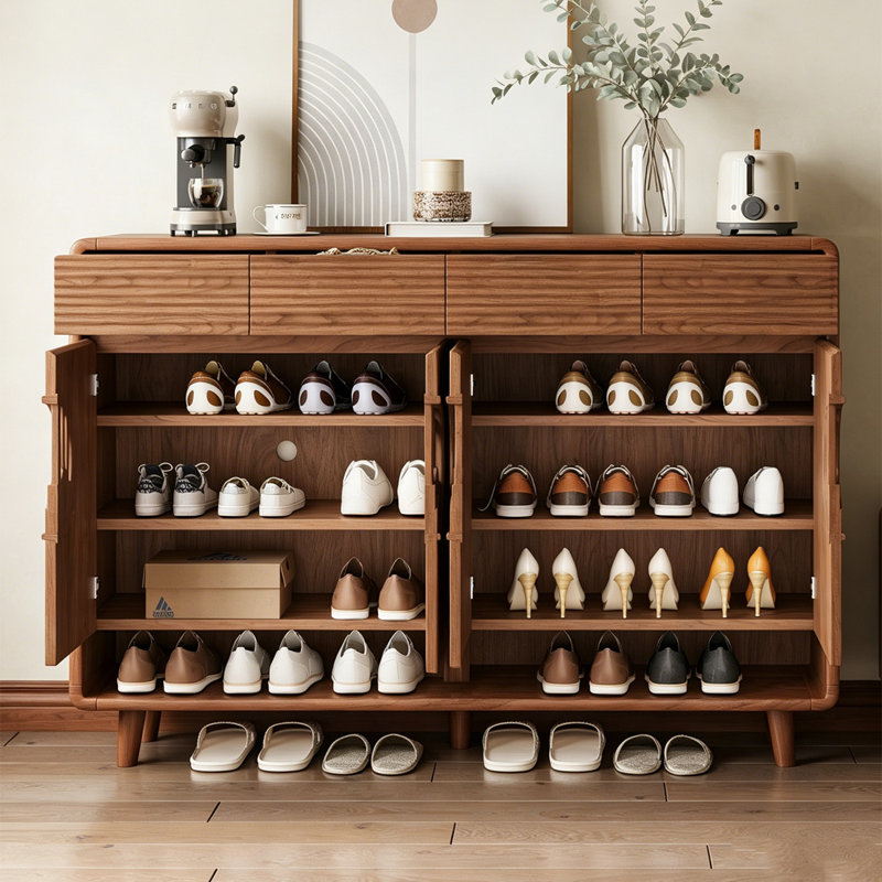 Armoire à chaussures 62,99 po, H 38,98 po x l 62,99 po x P 13,58 po