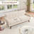 Cattaleya 78" Mid Century Modern Linen Upholstered Square Arms Sofa-1744504353