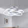 Alliber 1-Light Modern Square/Rectangle LED Chandelier with Aluminum Frame