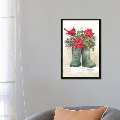 Christmas Lodge Boots by Diane Kater - Print on Canvas