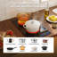 Surface de cuisson en verre micro-cristallin noir de 12 pouces avec 2 brûleurs VIKIO, certifiée ETC et FCC