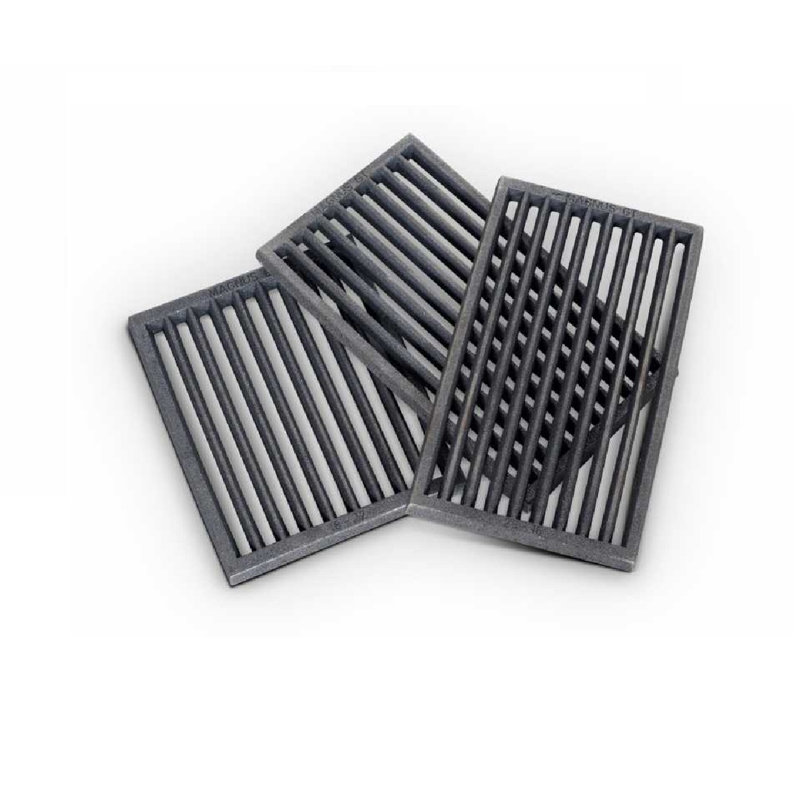 Aleatra Iron Fireplace Grate, 2.5" H x 2.5" W x 29" D