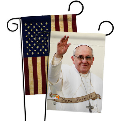 Drapeau de jardin 2 côtés en polyester 18,5 x 13 po