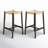 Fila Counter Stool with Solid Wood Frame