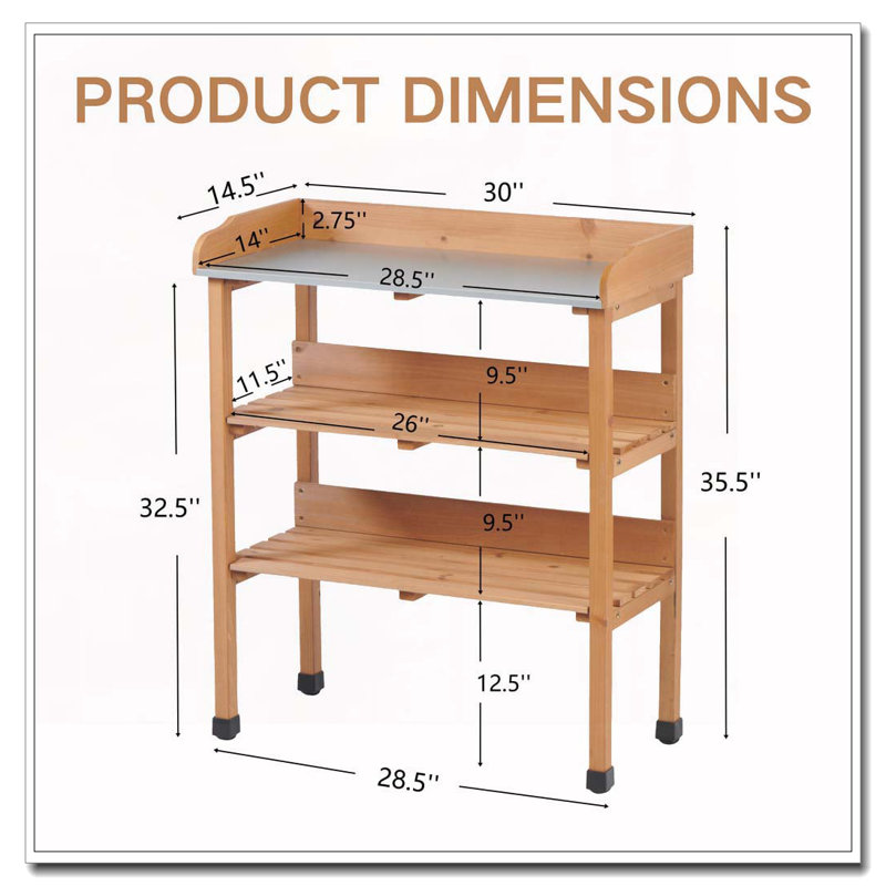 Table de travail en bois
