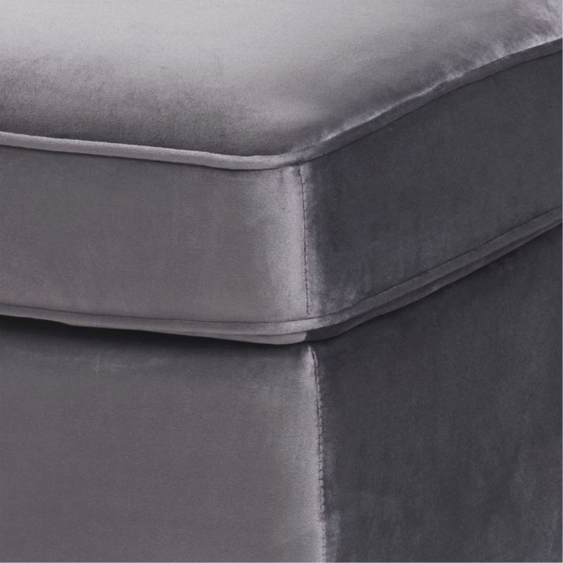 Accent Rectangle Ottoman（ONLY OTTOMAN), Gray