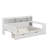 Wooden Full Size Daybed With Storage Shelves, Multi-Functional Bed With 2 Storage Drawers And Study Desk-114404364
