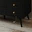 Meuble-lavabo autoportant 36 po avec comptoir en faux marbre, lavabo en céramique, 5 tiroirs et pieds en acier inoxydable-323795600