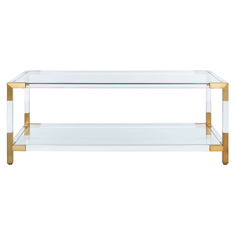 Louisa Coffee Table, Brass