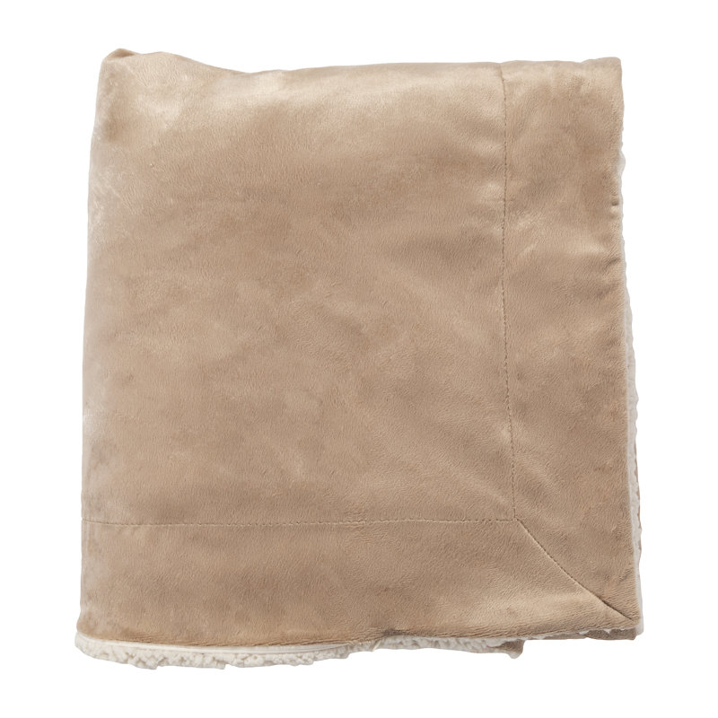 Knitted Throw Blanket, Camel