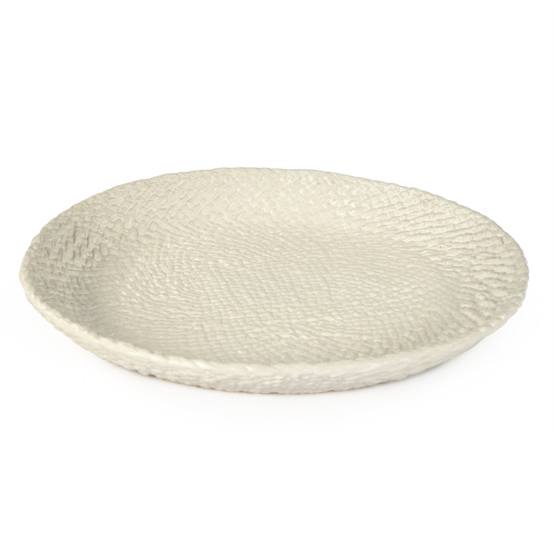 Plateau Jill, Blanc, L 13,25 po x L 13,25 po x H 1,75 po