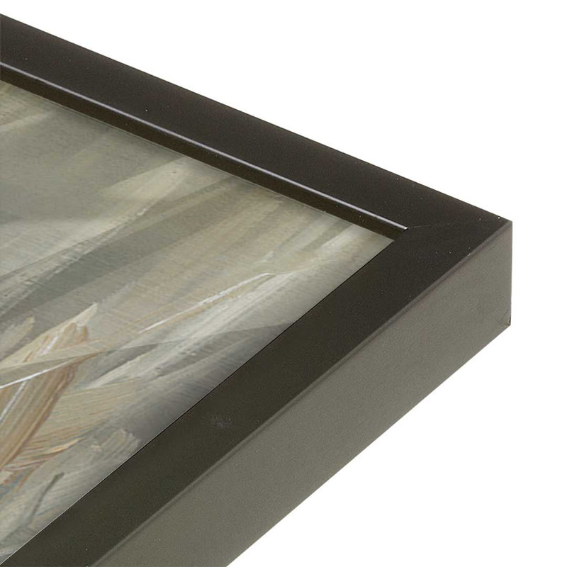 «Autumn Reeds II» par Ethan Harper, reproduction d'art sur toile, Impression sur cadre ouvert sans papier mat, Noir