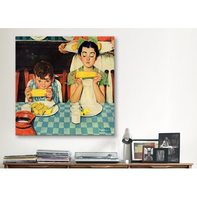 Rihamna " Who's Having More Fun (Kids Eating Corn) " by Norman Rockwell