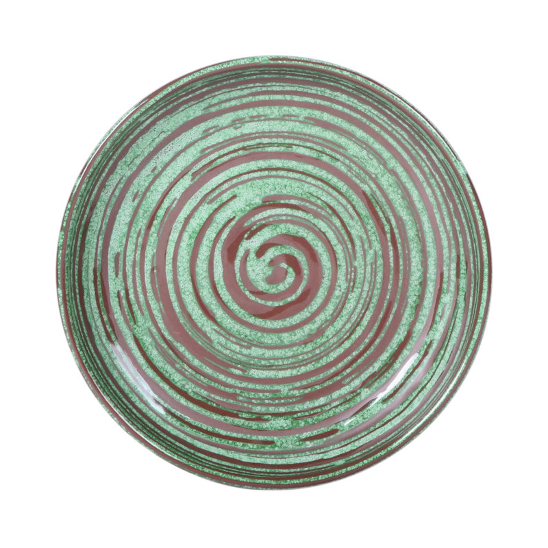 Assiette plate Stardust, Vert