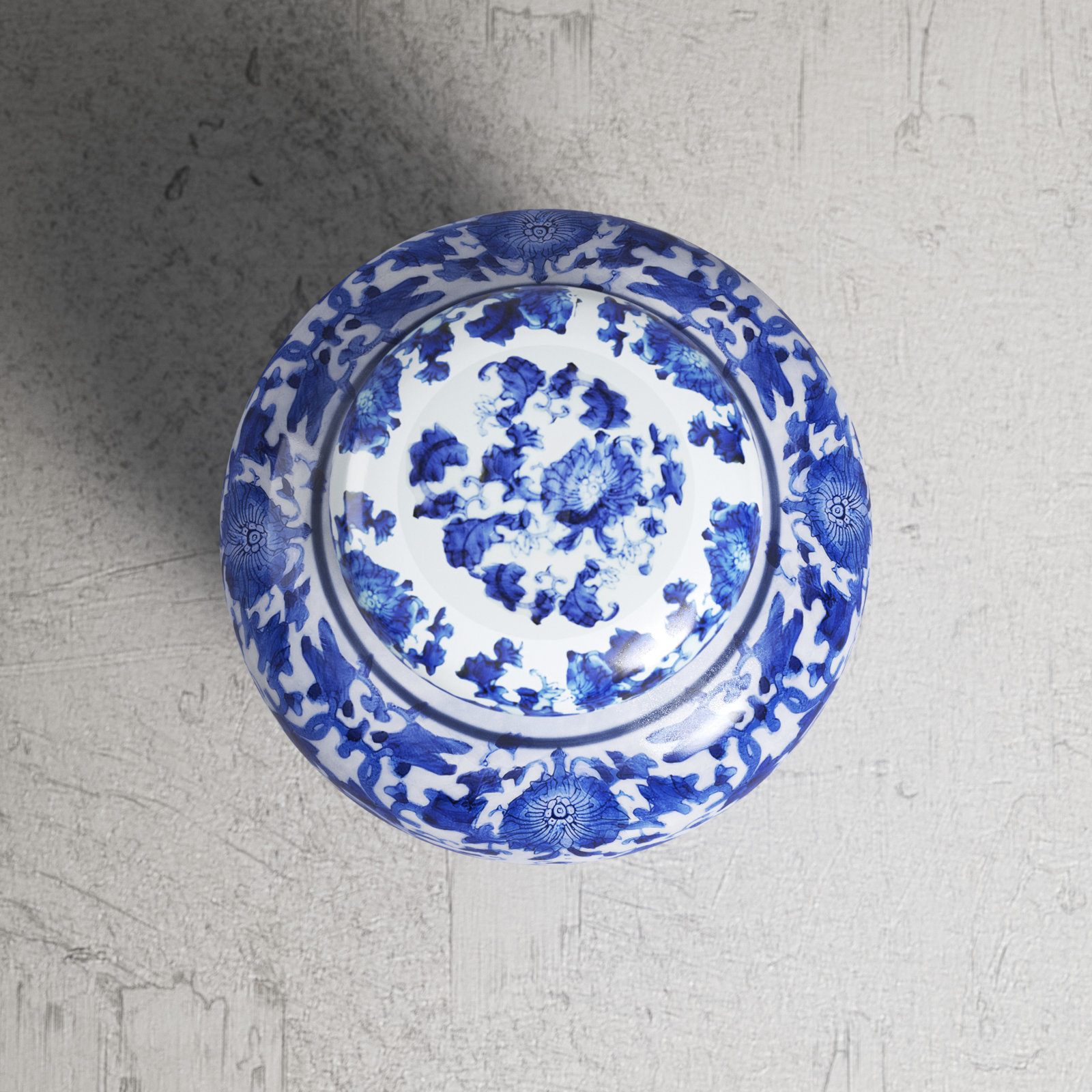 Chadwicks Ceramic Ginger Jar, 8.25'' H x 6.25'' W x 6.25'' D