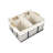 Callan Vintage Industrial Handmade Wire Metal Nesting Storage Baskets with Wood Handles and Fabric Liner (Set of 3)-118530787