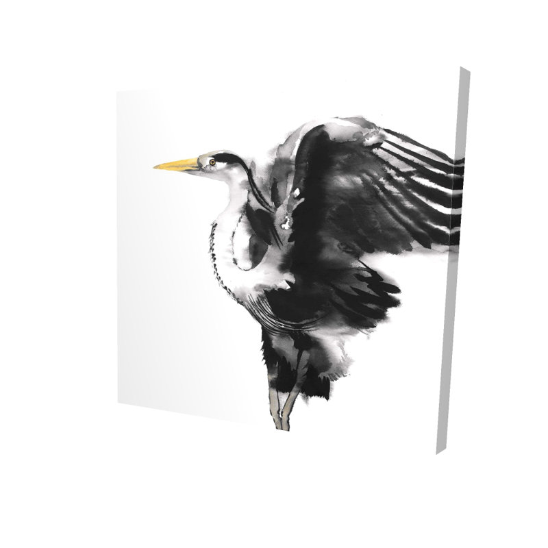 Toile de chambre Grey Heron | Art animalier, décoration murale