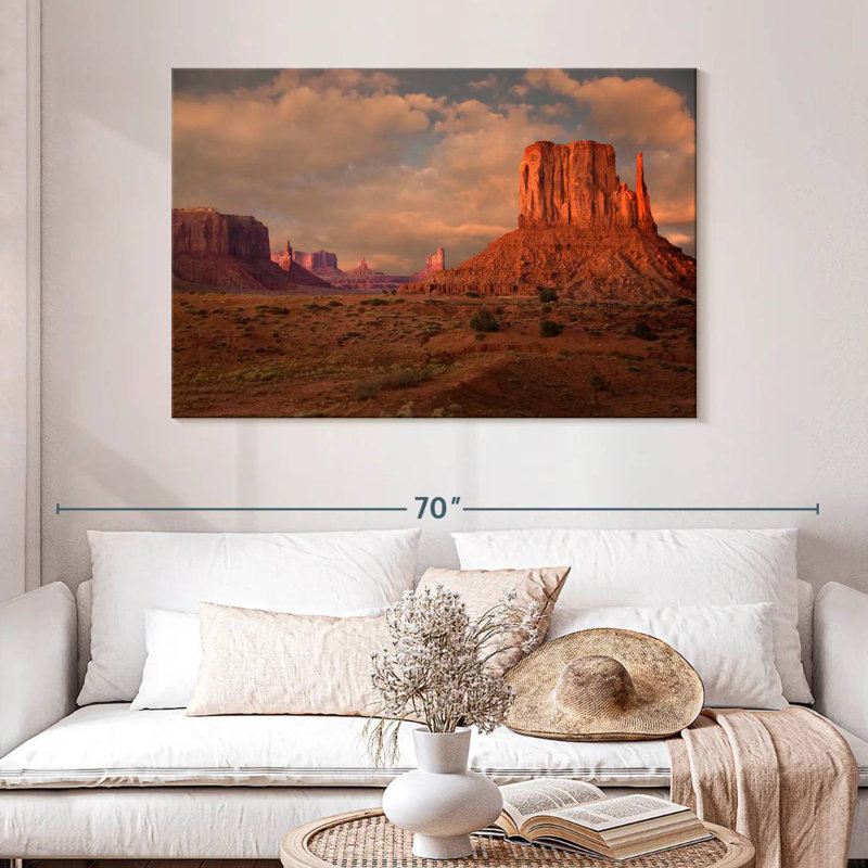 Alvord Monument Valley Butte, H 32 po x l 48 po