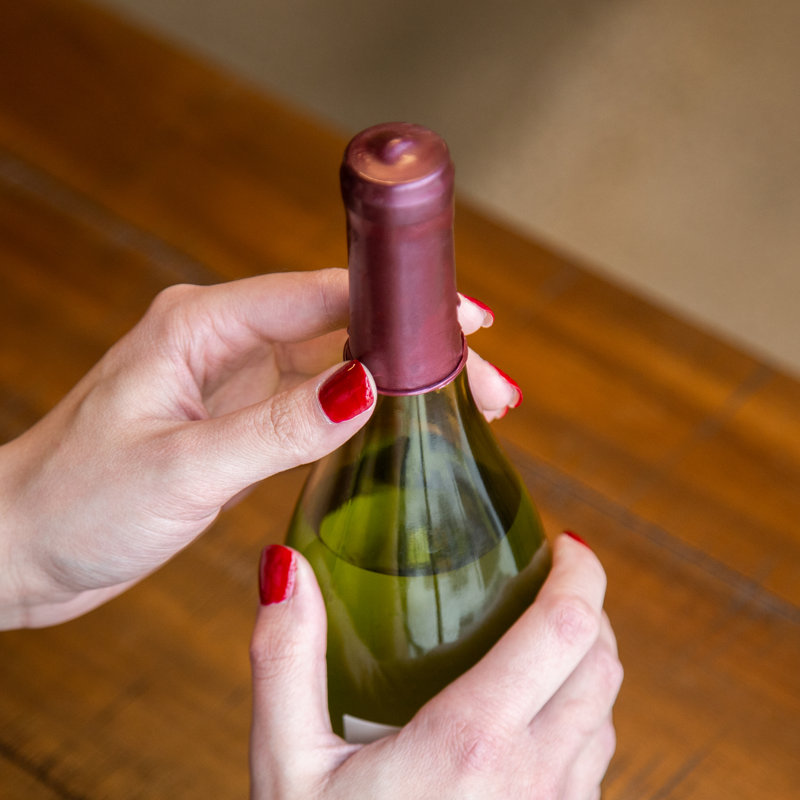 Bouchons pour bouteilles de vin Big Betty Pinot Protector - Paquet de 6 bouchons en nitrocellulose 100% alimentaire, Rouge