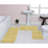 Hearon Rectangle 100% Cotton Non-Slip 3 piece Bath Rug Set-1446120765