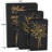 Cole And Grey Faux Leather Faux Book Storage Floral Decorative Box With Gold Accents