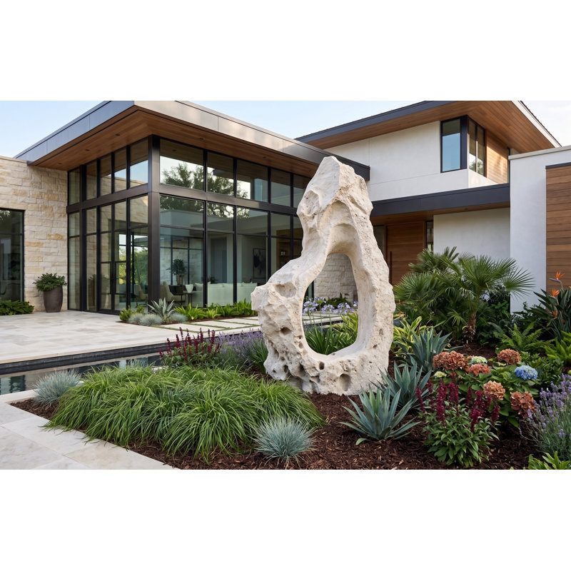 Dimensional Organic Stone Sculpture