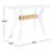 Claudiane 47.2'' Glass Top Console Table