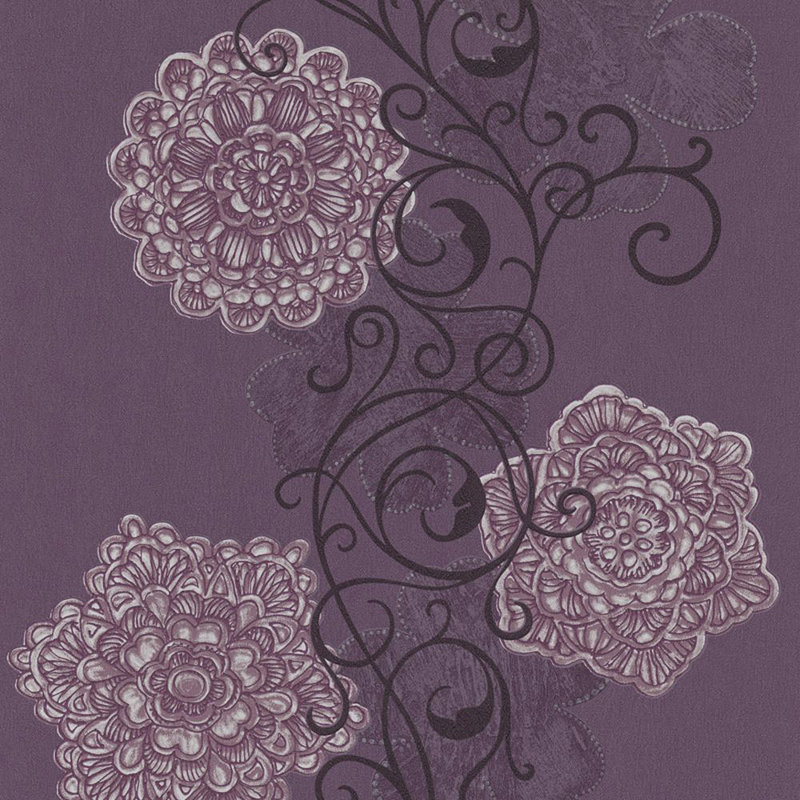 Rouleau de papier peint L 33 pi x l 21 po, Violet