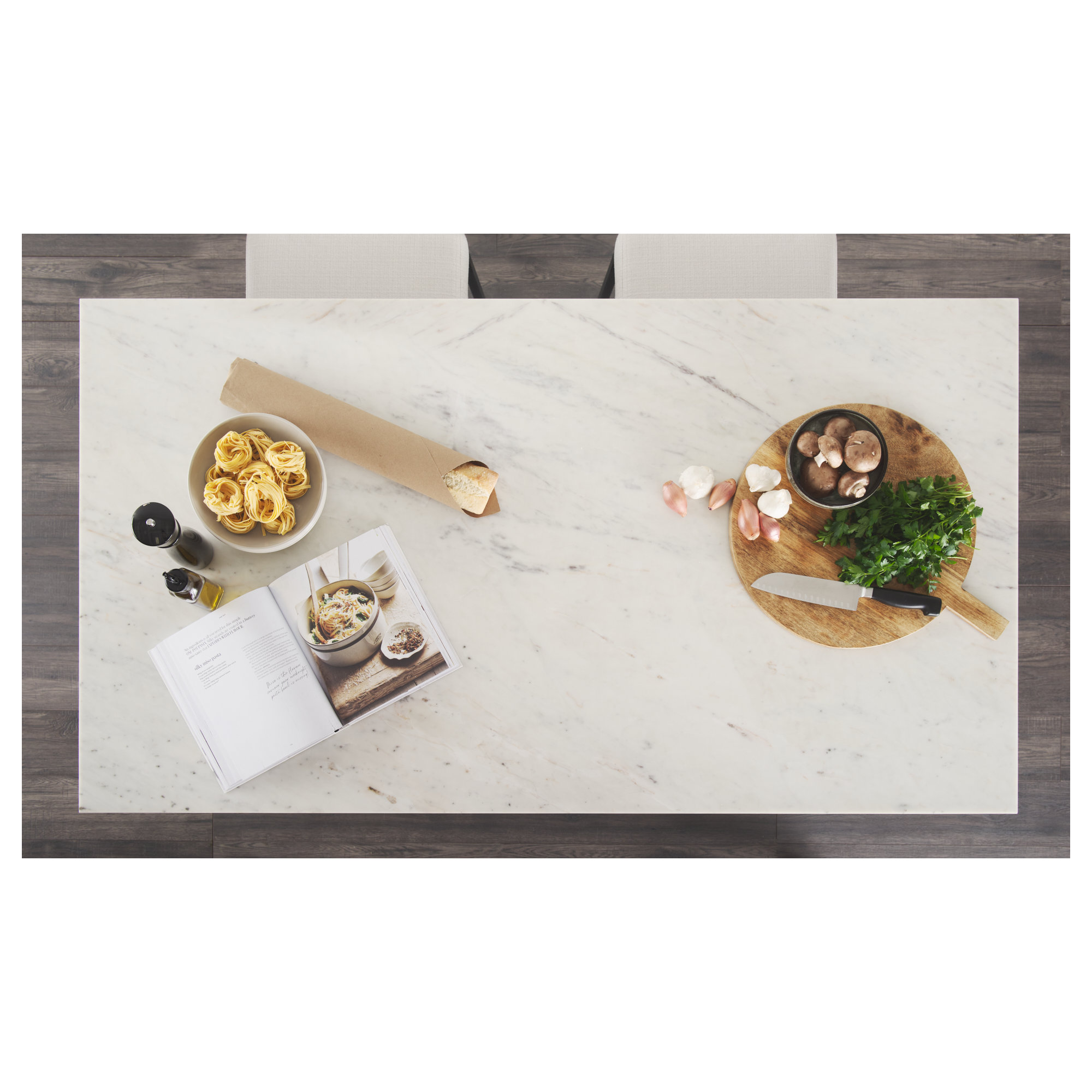 Lydia Marble Top Kitchen Island