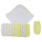 Ensemble de serviettes débarbouillettes 6 pièces 100% coton