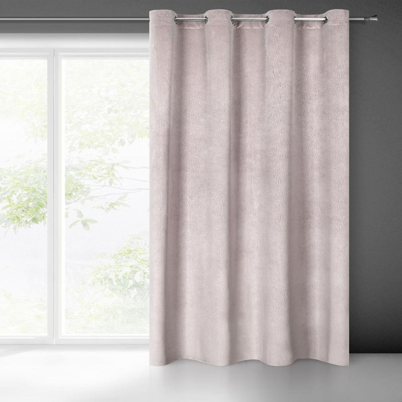 Blackout Curtain Single Panel, Powder
