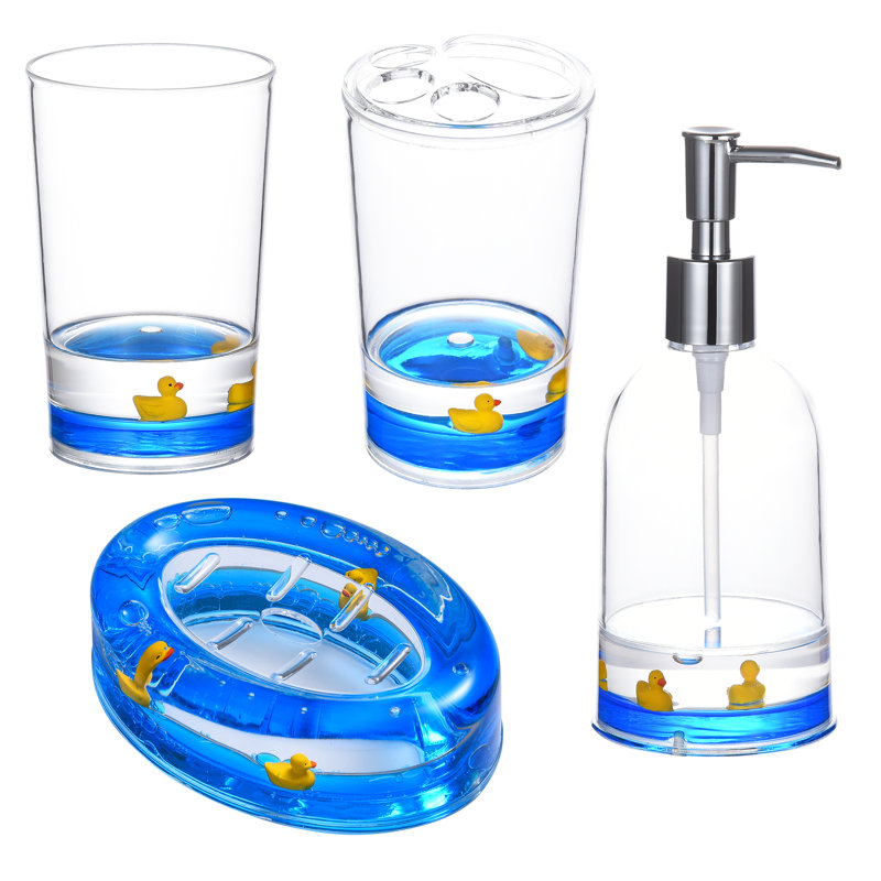 Ensemble d'accessoires de salle de bain en acrylique 3 pièces 3D liquide