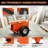 500 lb. Capacity Adjustable Panel Dolly with 10-Inch Pneumatic Wheels